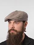 Кепка STETSON арт. 6842501 HATTERAS SILK (коричневый / бежевый)